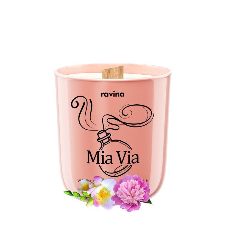 sviečka Mia Via - 150 g - inšpirovaná vôňou Hugo Boss Ma Vie