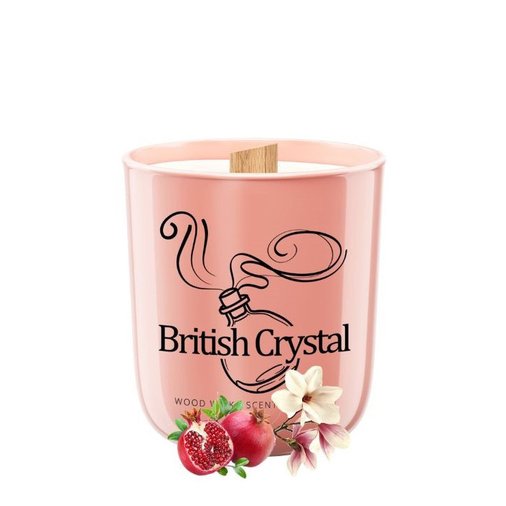 sviečka British Crystal - 175 g - inšpirované vôňou parfému Versace Bright Crystal