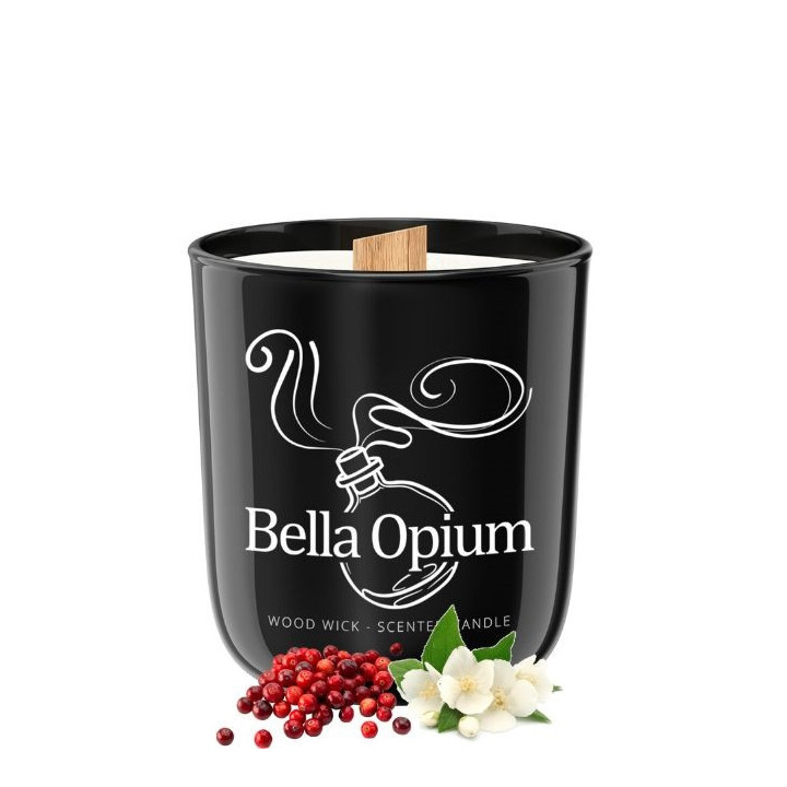 sviečka Bella Opium - 175 g - inšpirované vôňou parfému Yves Saint Laurent Black Opium
