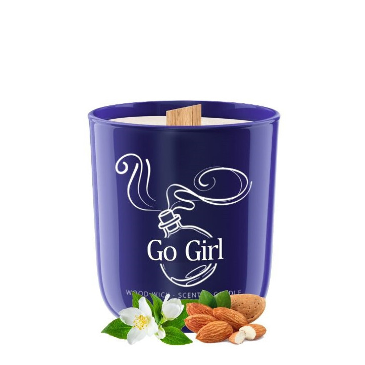 sviečka Go Girl - 175 g - inšpirované vôňou parfému Carolina Herrera Good Girl