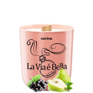 sviečka La Via Bella - 175 g - inšpirované vôňou parfému Lancôme La Vie Est Belle